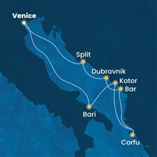 Costa Deliziosa - Itálie, Černá Hora, Řecko, Chorvatsko (z Benátek)