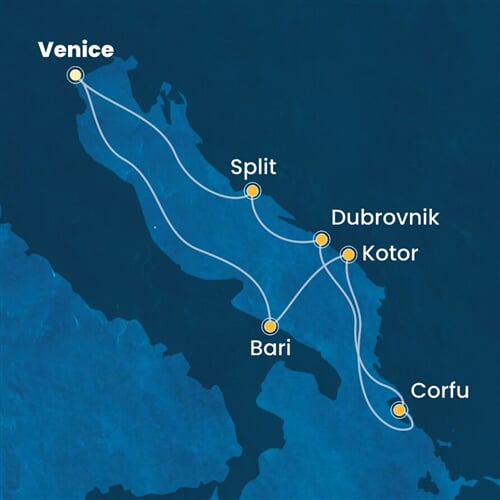Trasa plavby CDE-PMA07A26