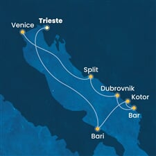 Costa Deliziosa - Itálie, Černá Hora, Chorvatsko (z Terstu)