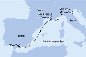 MSC Opera - Itálie, Francie, Španělsko (z Janova)