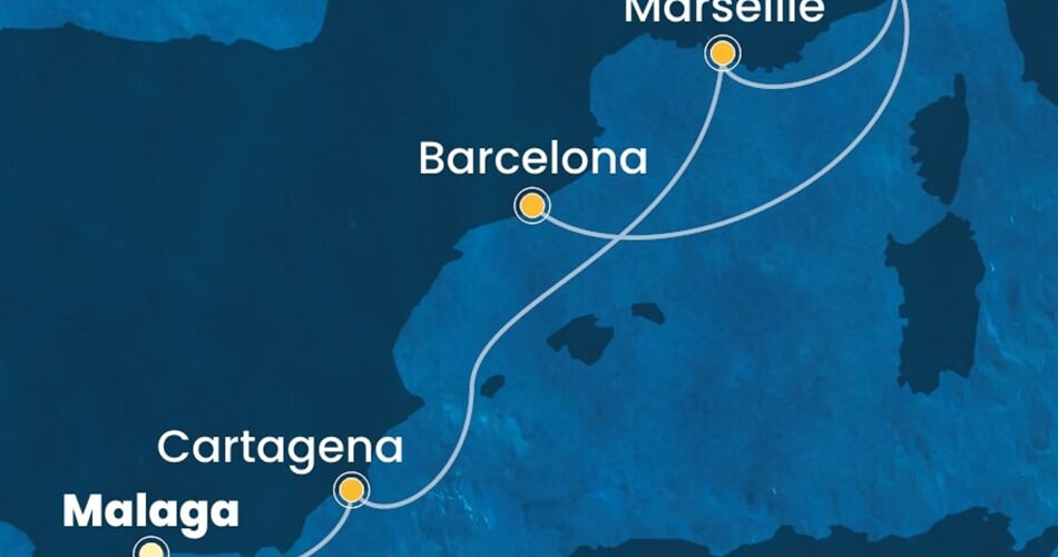 Trasa plavby CDI-AGP06A07