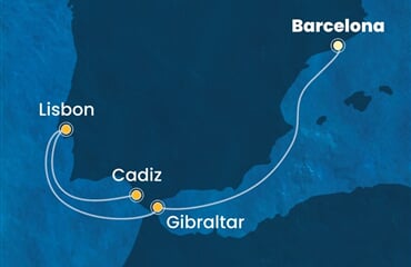 Costa Diadema - Španělsko, Velká Británie, Portugalsko (z Barcelony)