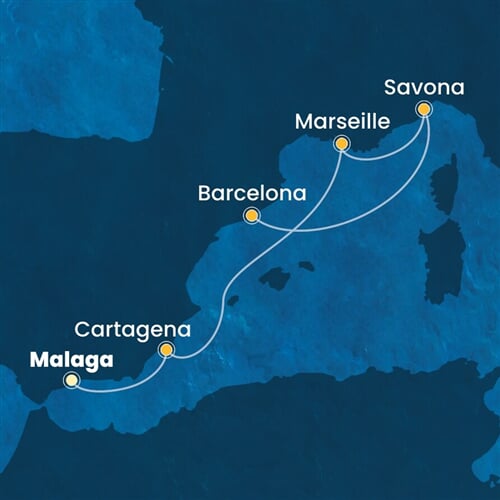 Trasa plavby CDI-AGP06A07