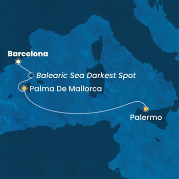 Trasa plavby CSM-BCN03A3P