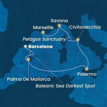 Trasa plavby CSM-BCN06A1N