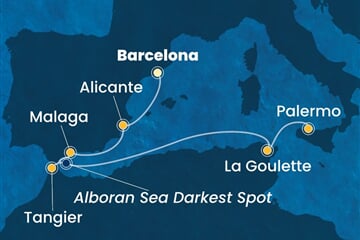 Costa Toscana - Španělsko, Maroko, Tunisko, Itálie (z Barcelony)