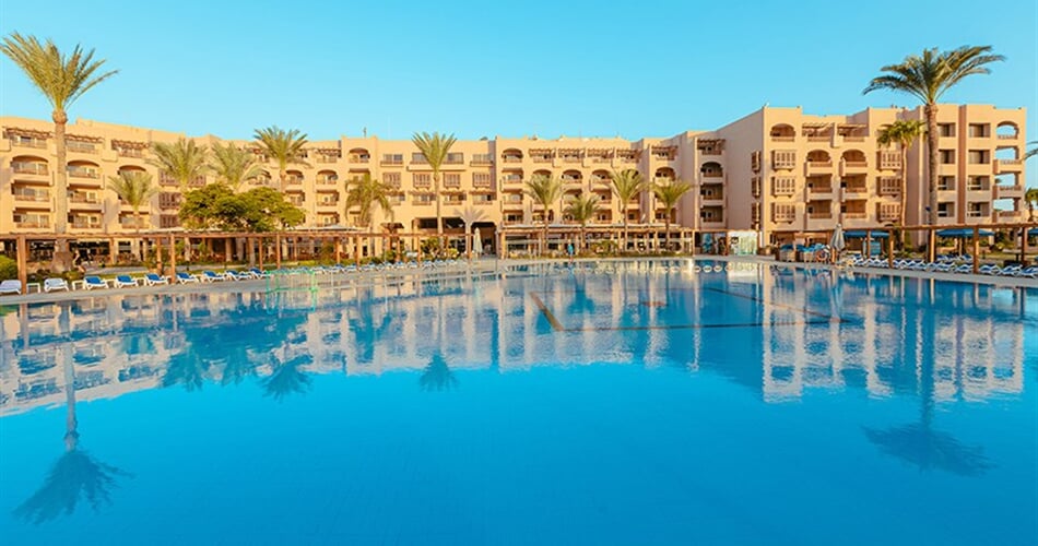 Hotel Continental Hurghada: fotografie vybavení exteriérů a interiérů ubytování.