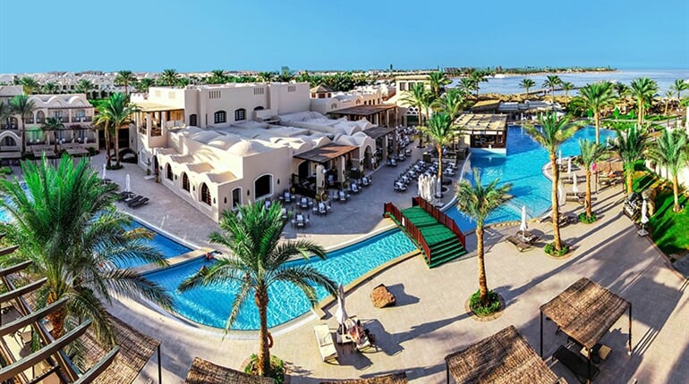 Hotel Jaz Makadina: fotografie vybavení exteriérů a interiérů ubytování.