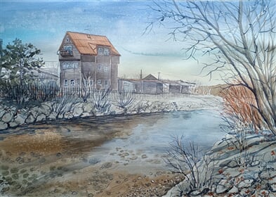 Říčka Lomná v Jablunkově