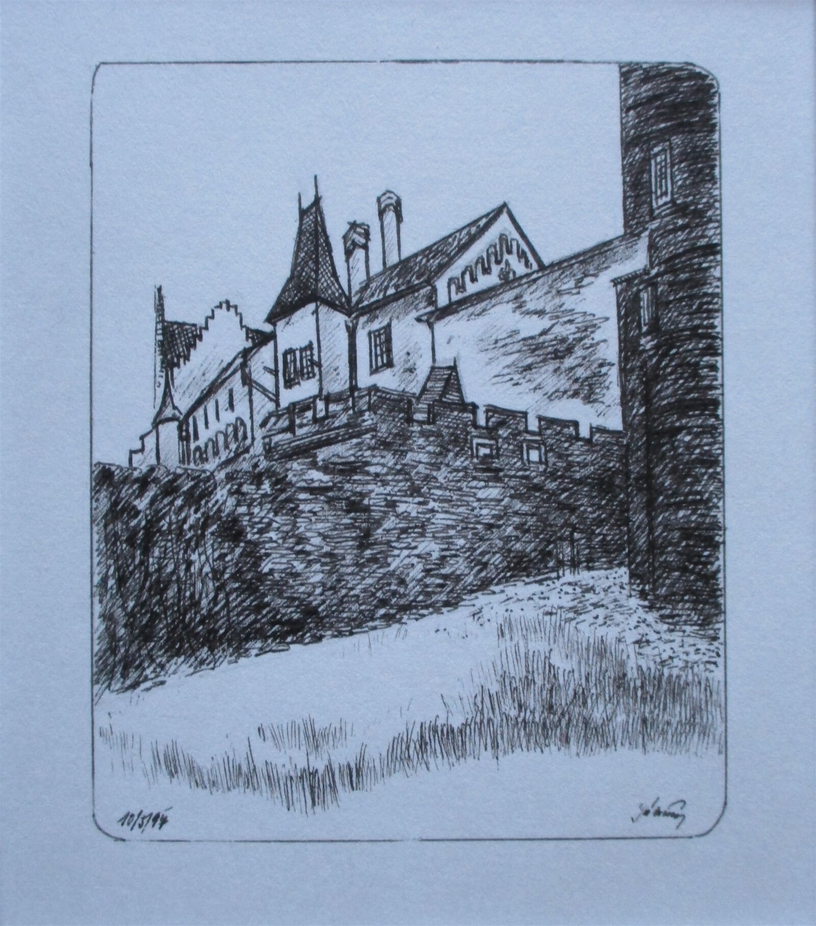 Jaroslava Jáněová: Žleby, 11 × 9 cm