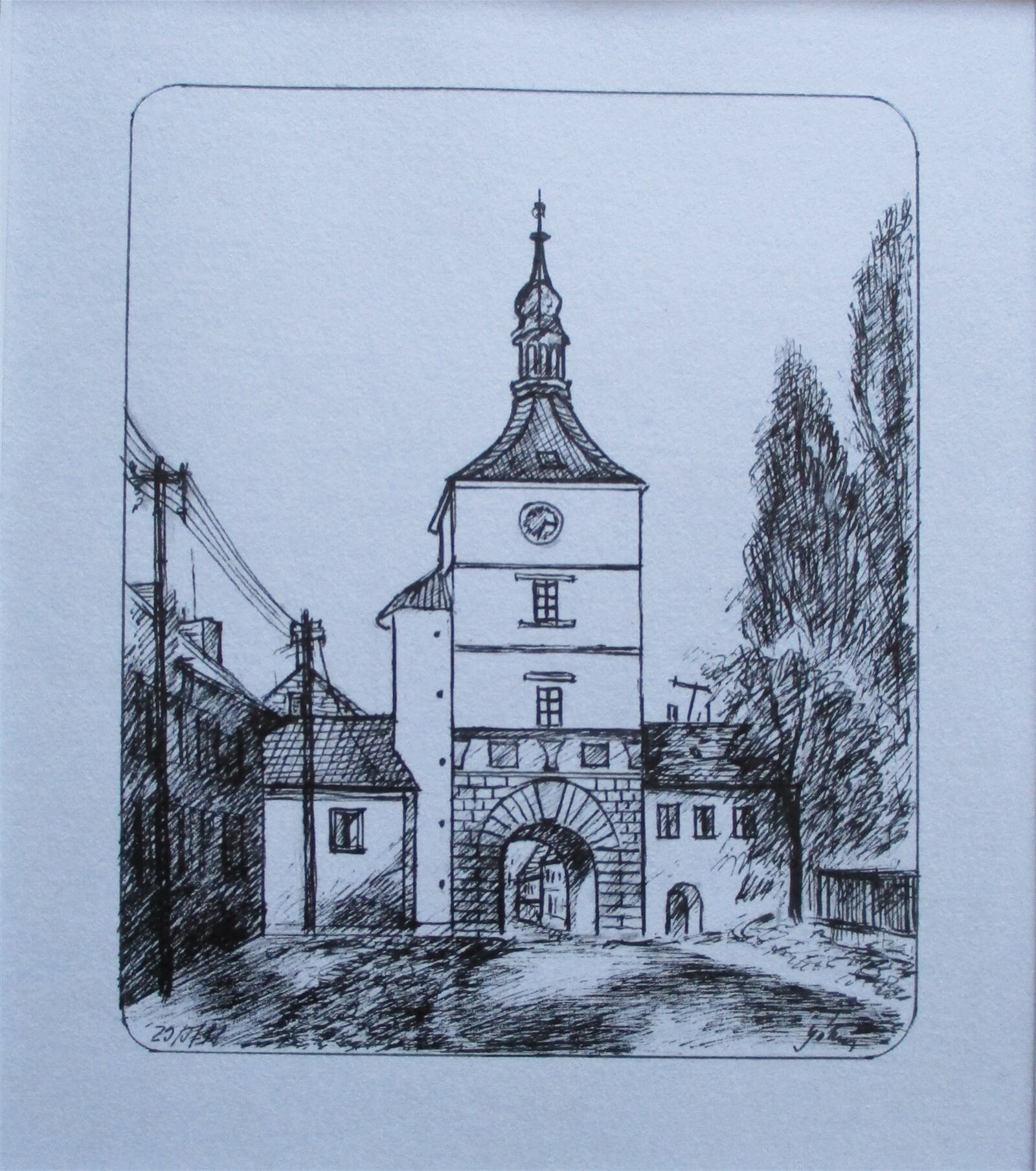Jaroslava Jáněová: Velvary, 11 × 9 cm