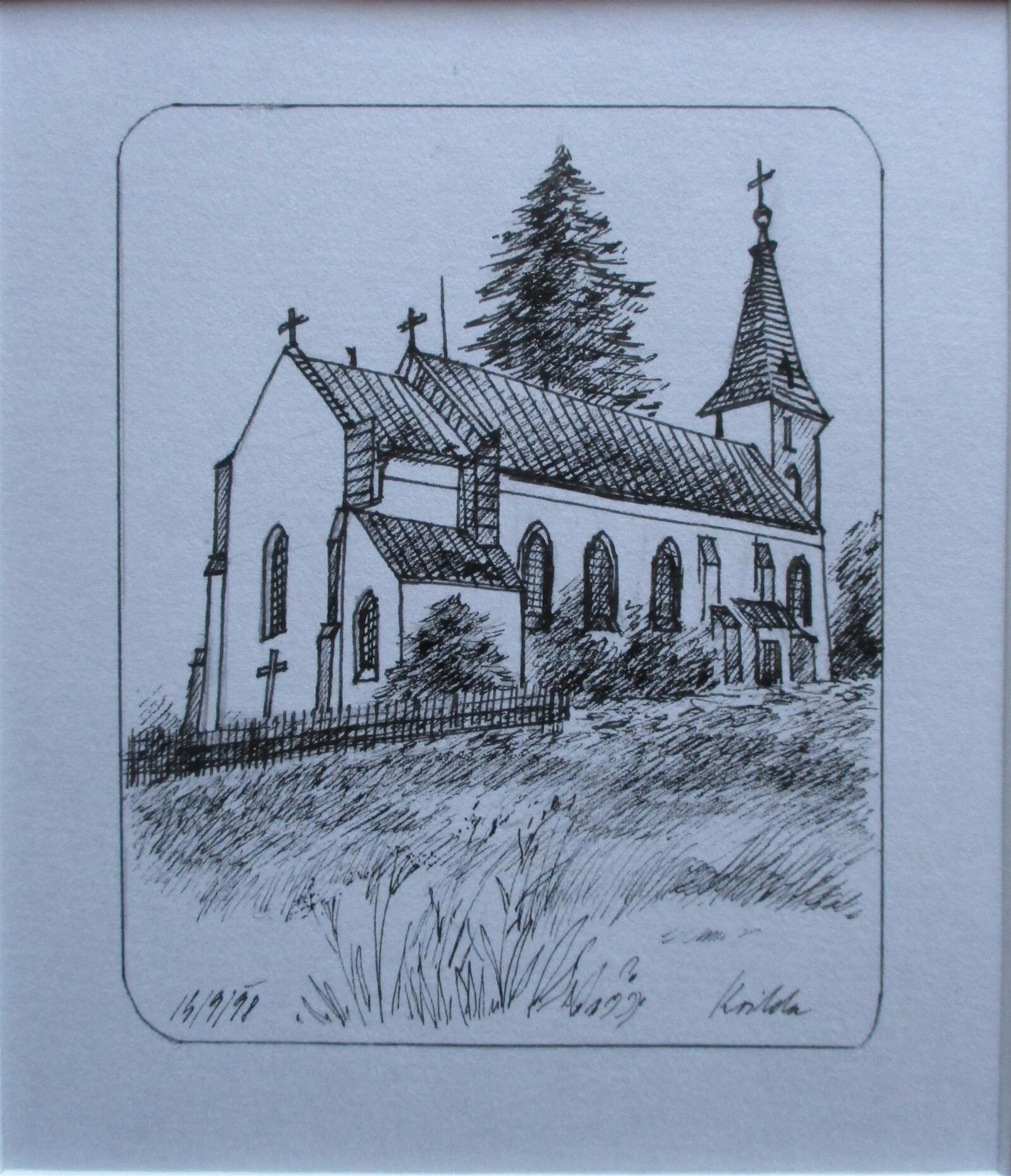 Jaroslava Jáněová: Kvilda, 11 × 9 cm