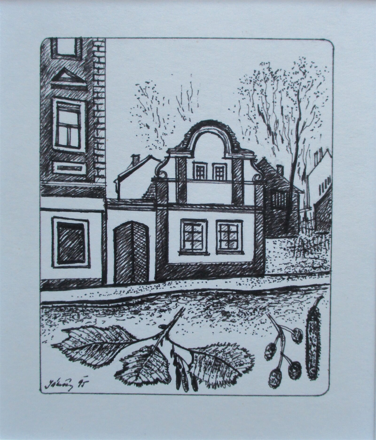 Jaroslava Jáněová: Dobříš, 11 × 9 cm
