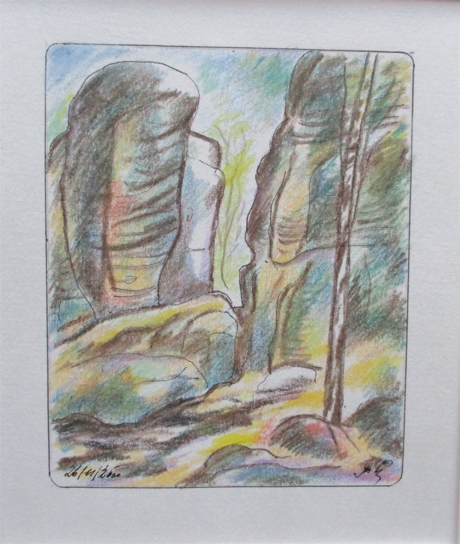 Jaroslava Jáněová: Klokočí, 11 × 9 cm