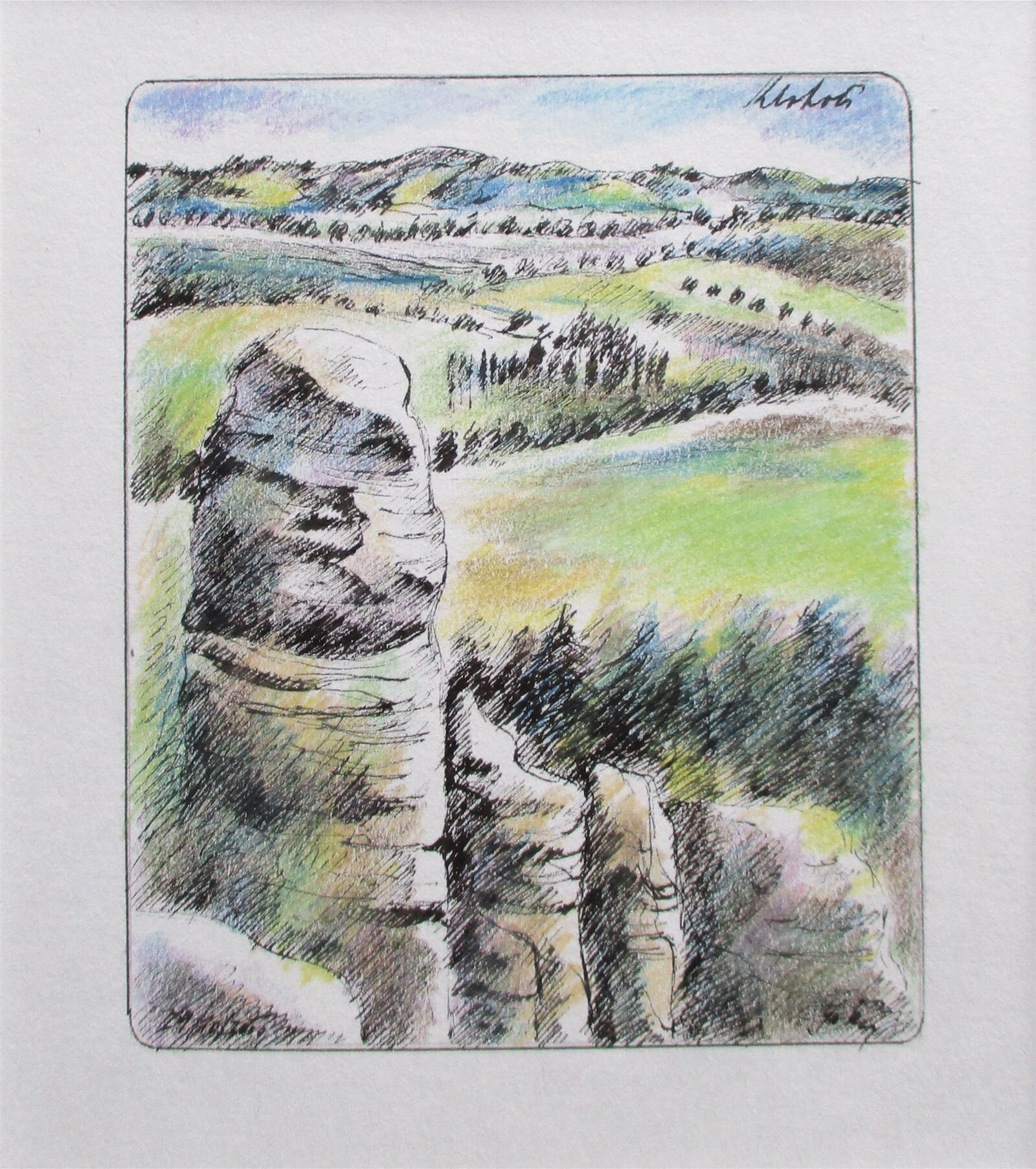 Jaroslava Jáněová: Klokočí, 11 × 9 cm