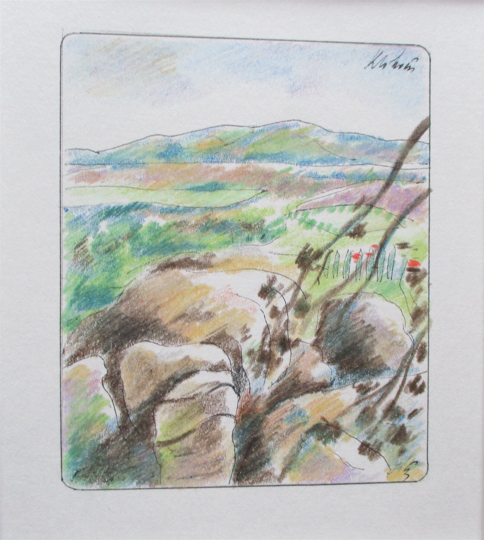 Jaroslava Jáněová: Klokočí, 11 × 9 cm