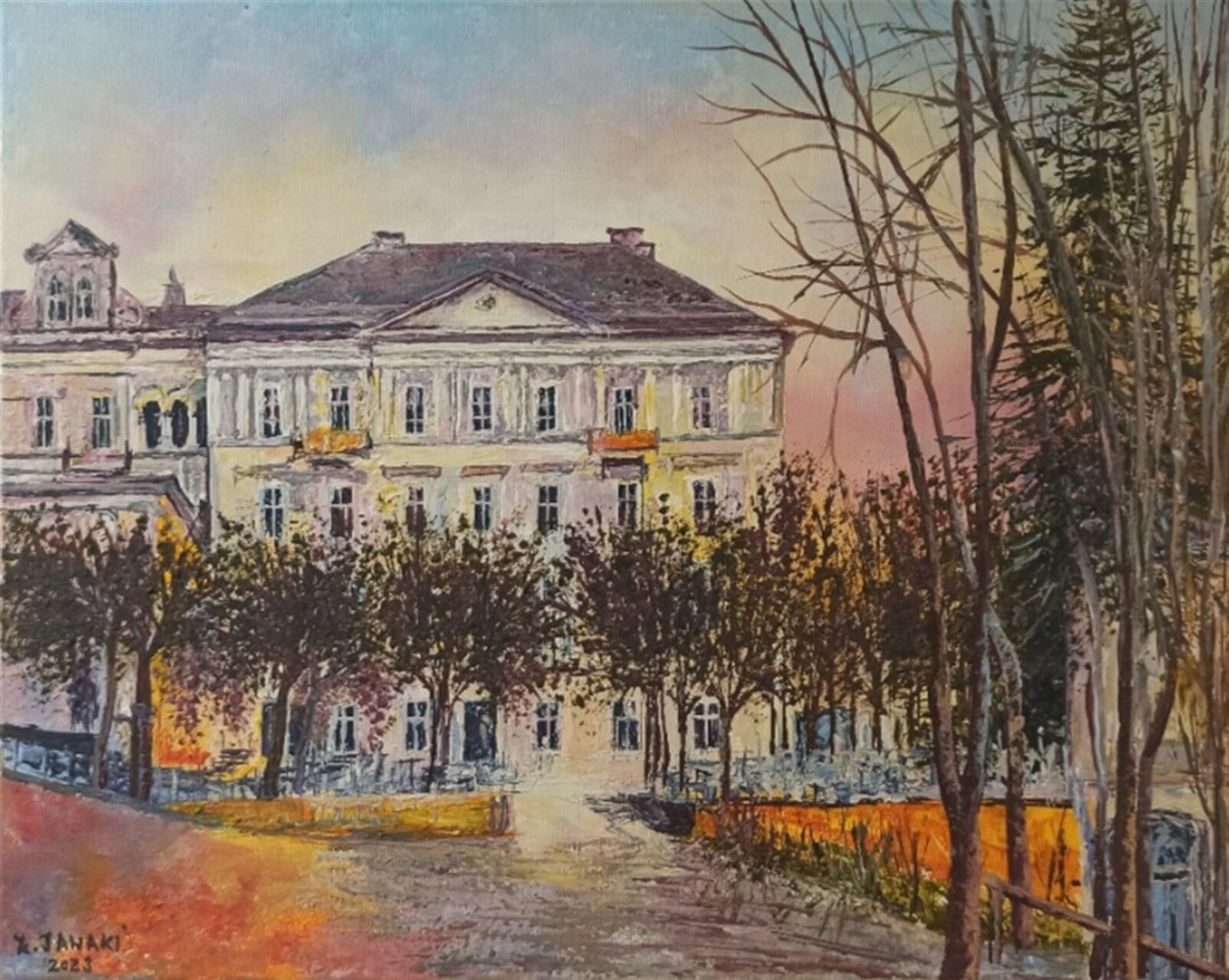Janaki: Lesní mlýn 1905, 40 × 50 cm