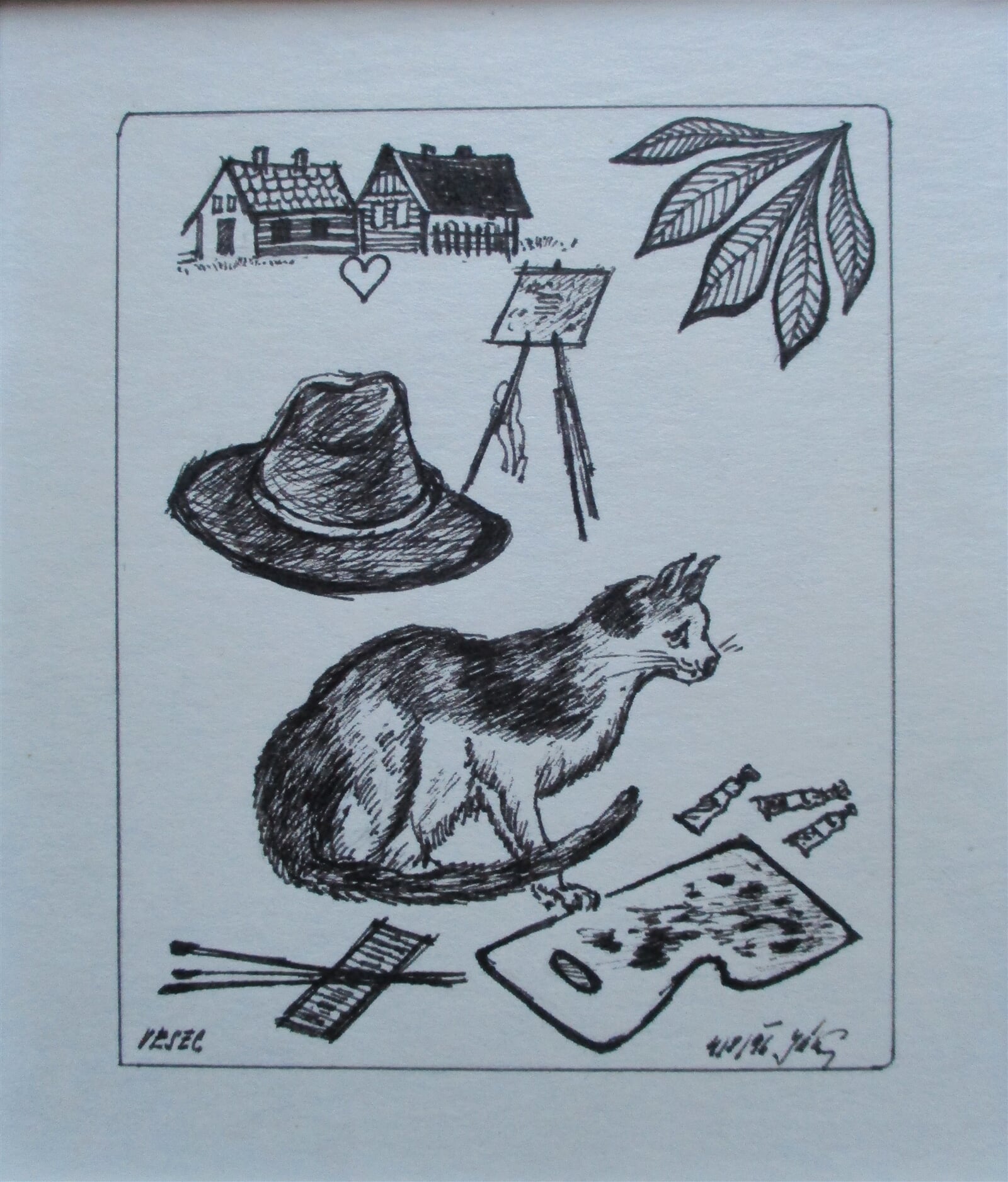 Jaroslava Jáněová: Vesec, 11 × 9 cm