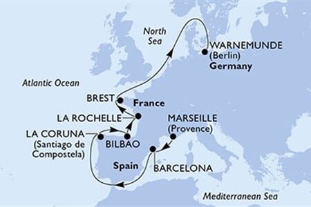 MSC Magnifica - Francie, Španělsko, Německo (z Marseille)