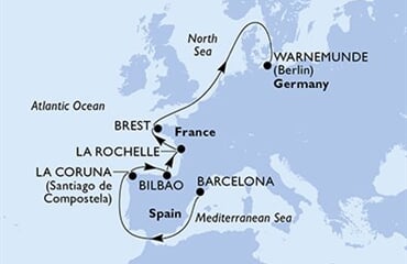 MSC Magnifica - Španělsko, Francie, Německo (z Barcelony)