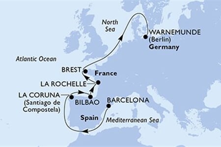 MSC Magnifica - Španělsko, Francie, Německo (z Barcelony)