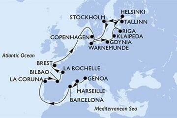 MSC MAGNIFICA - Itálie, Francie, Španělsko, Německo, Polsko, ... (z Janova)
