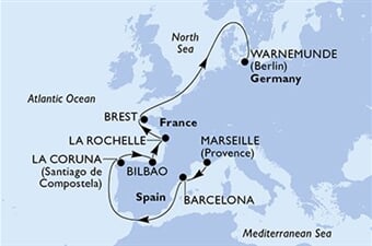MSC Magnifica - Francie, Španělsko, Německo (z Marseille)