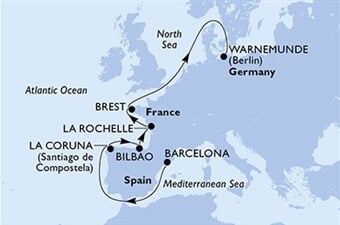 MSC Magnifica - Španělsko, Francie, Německo (z Barcelony)