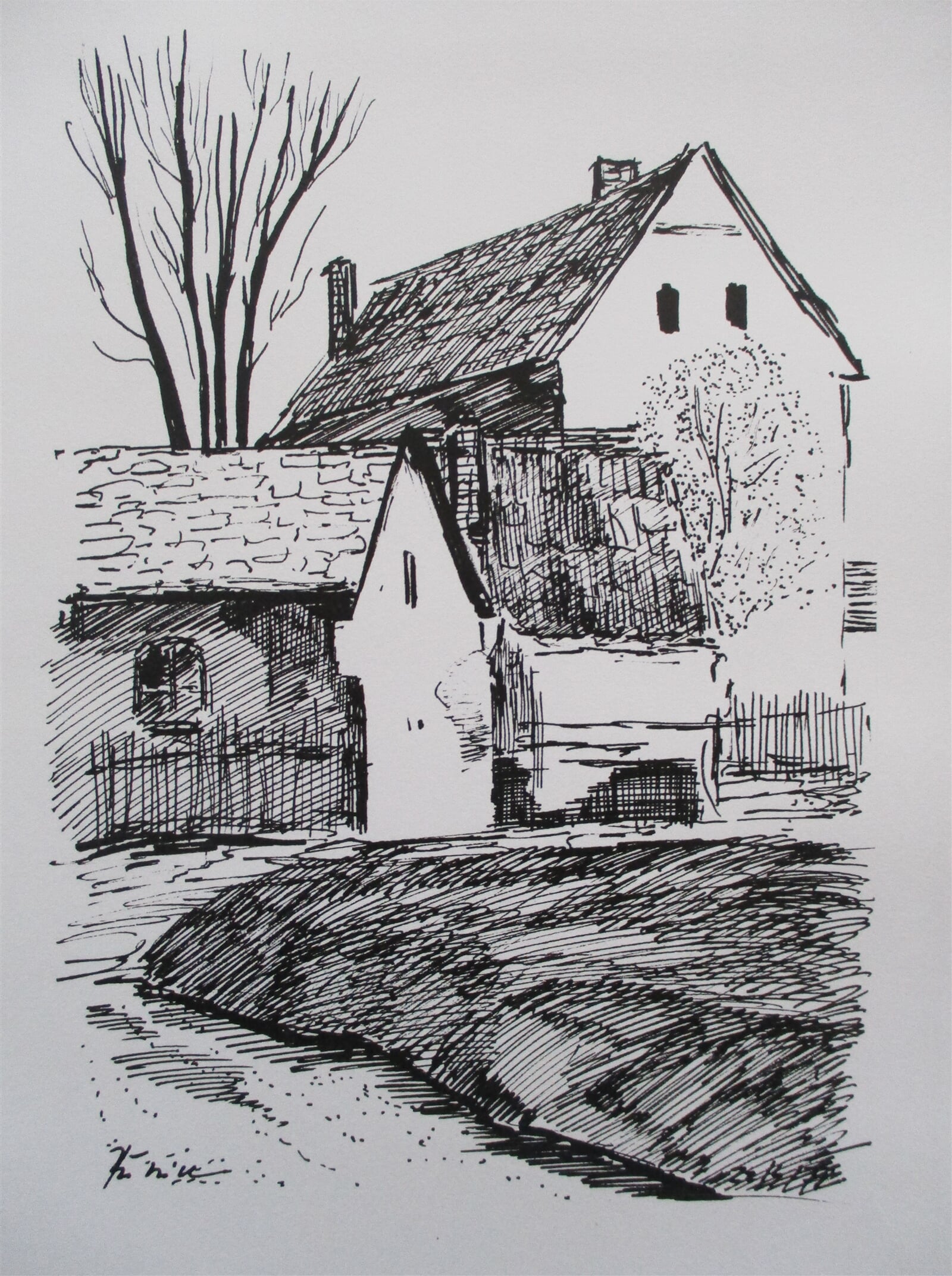 Jaroslava Jáněová: Řevnice u Prahy, 21 × 15 cm