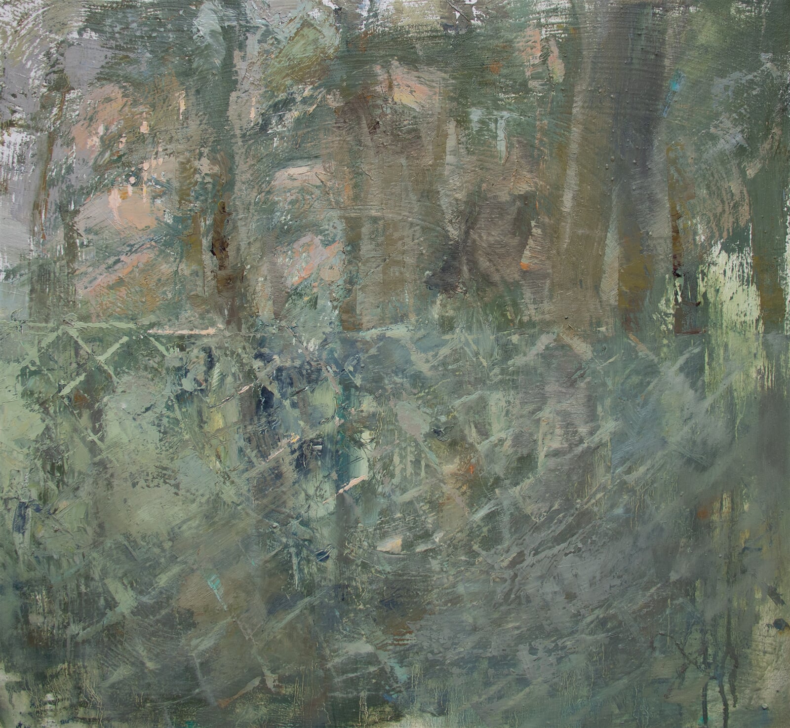 Adéla Topolová: Mřížka III, 60 × 65 cm