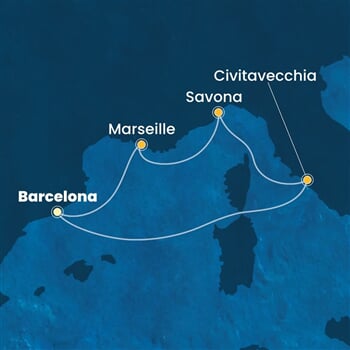 Trasa plavby CSM-BCN05A24