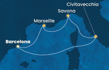 Costa Smeralda - Španělsko, Itálie, Francie ()