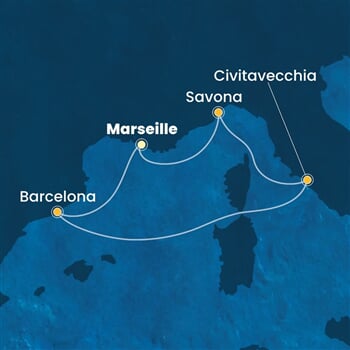 Trasa plavby CSM-MRS05A1K