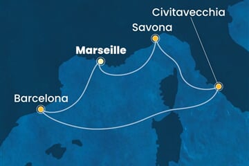 Costa Smeralda - Francie, Španělsko, Itálie (z Marseille)