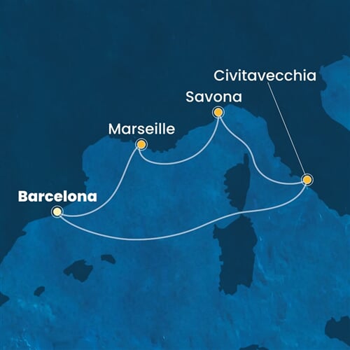 Trasa plavby CSM-BCN05A24