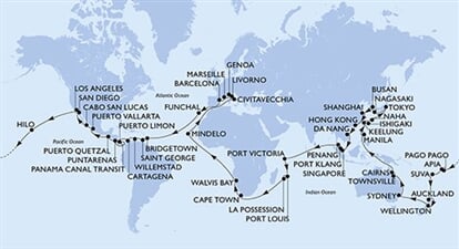 MSC Magnifica - Francie, Španělsko, Portugalsko, Barbados, Grenada, ... (z Marseille)