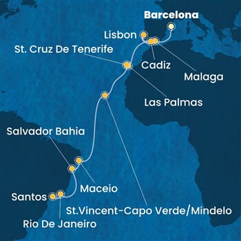Trasa plavby CDI-BCN20A0O