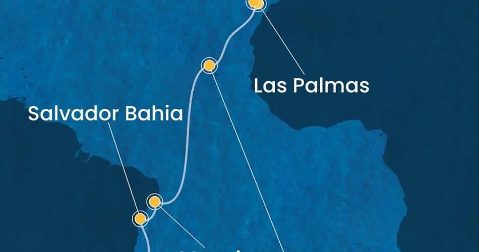 Trasa plavby CDI-LIS16A03