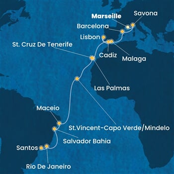 Trasa plavby CDI-MRS22A0A