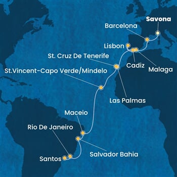 Trasa plavby CDI-SVN21A0U