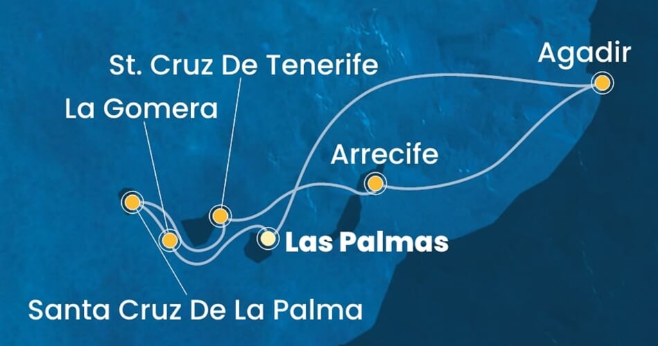 Trasa plavby CFO-LPA07A0S