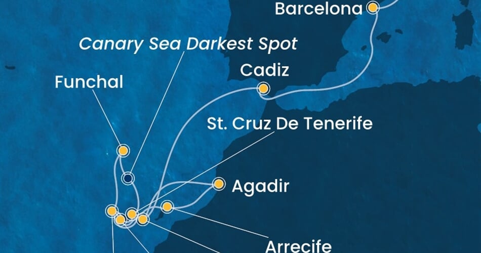 Trasa plavby CFO-SVN16A0I