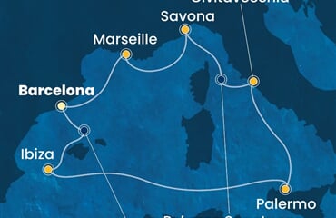 Costa Toscana - Španělsko, Itálie, Francie (z Barcelony)