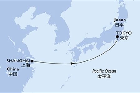 MSC BELLISSIMA - Čína, Japonsko (ze Šanghaje)