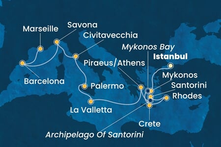 Costa Fortuna - Turecko, Řecko, Malta, Itálie, Španělsko, ... (Istanbul)