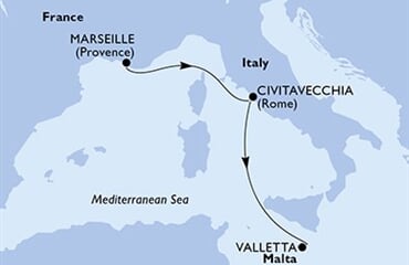 MSC Poesia - Francie, Itálie, Malta (z Marseille)