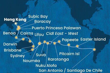 Costa Serena - Čína, Filipíny, Indonésie, Austrálie, Nová Kaledonie, ... (z Hongkongu)