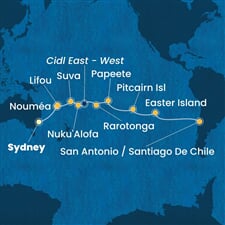 Costa Serena - Austrálie, Nová Kaledonie, Fidži, Tonga, Franc. Polynésie, ... (ze Sydney)
