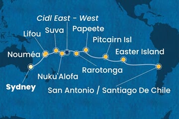Costa Serena - Austrálie, Nová Kaledonie, Fidži, Tonga, Franc. Polynésie, ... (ze Sydney)