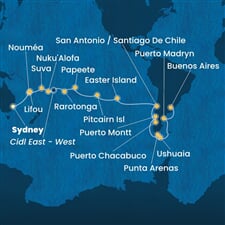 Costa Serena - Austrálie, Nová Kaledonie, Fidži, Tonga, Franc. Polynésie, ... (ze Sydney)